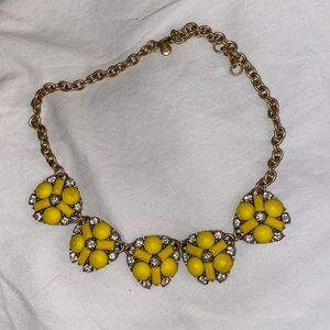 J Crew Yellow Statement Necklace